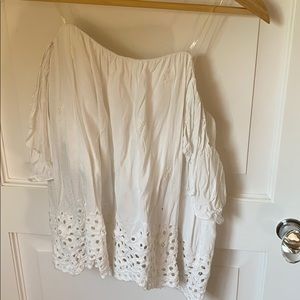White off the shoulder top.
